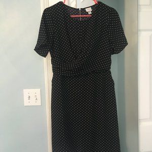 A New Day Black Polka Dot Dress XS